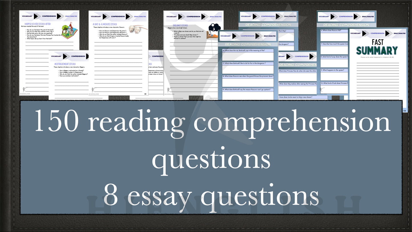 The Tale of Despereaux Novel Study