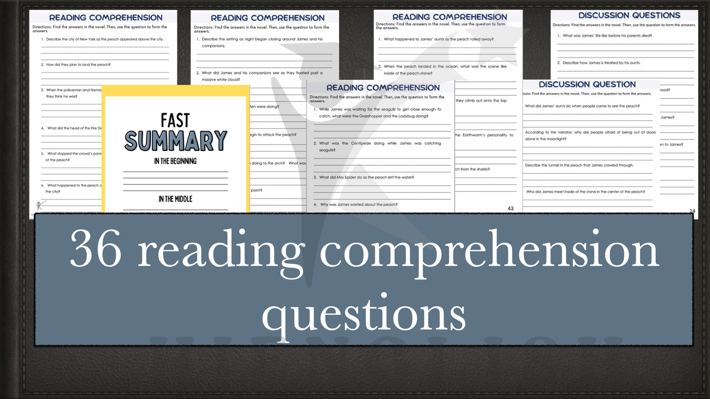 James and The Giant Peach Novel Study