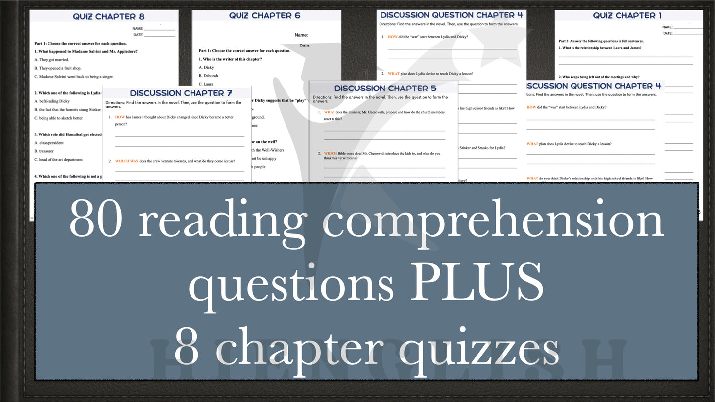 The Well Wishers Novel Study