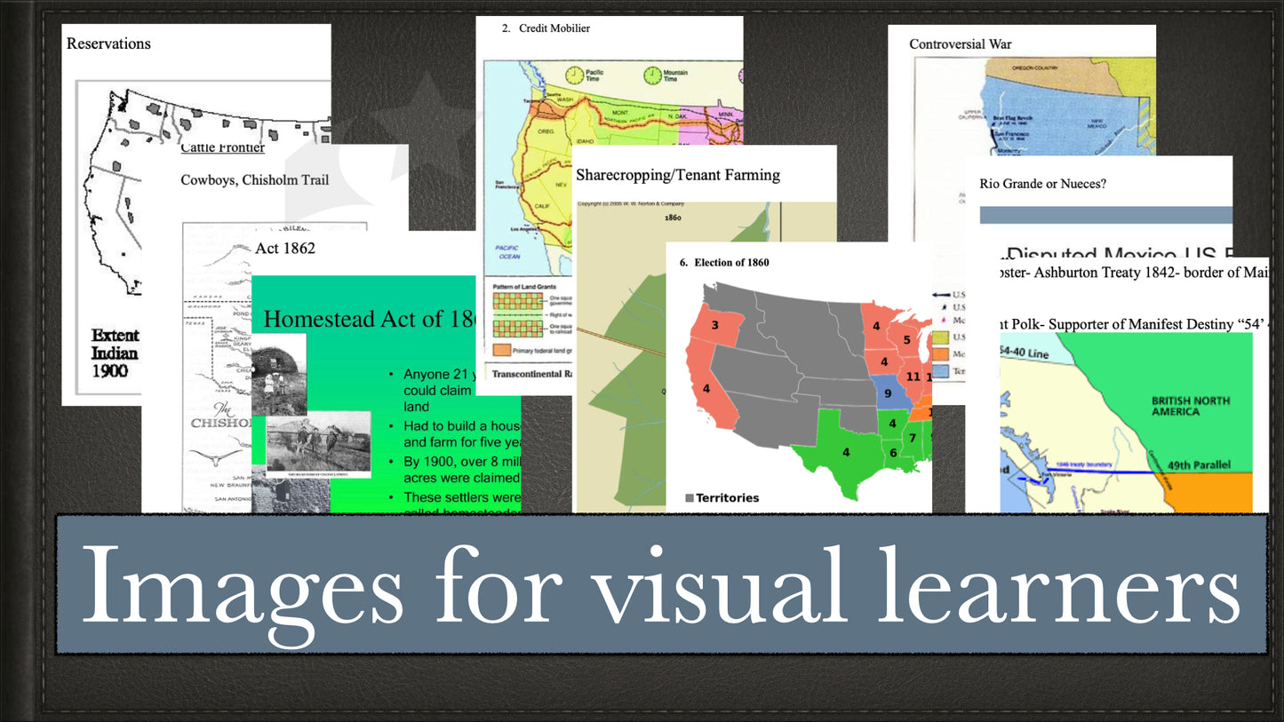 AP US HISTORY FILL-IN STUDY GUIDE NOTES