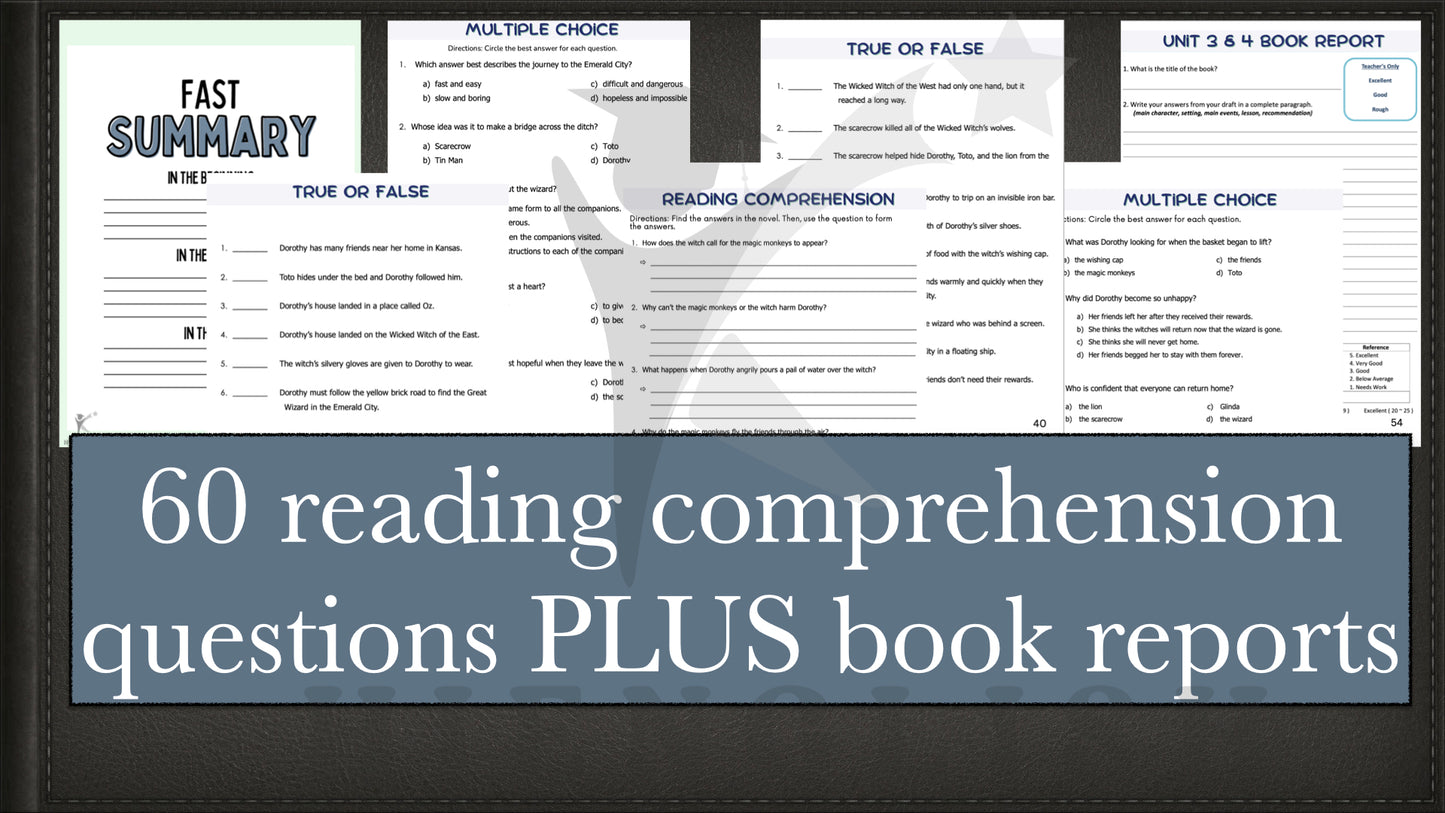 The Wizard of Oz Novel Study