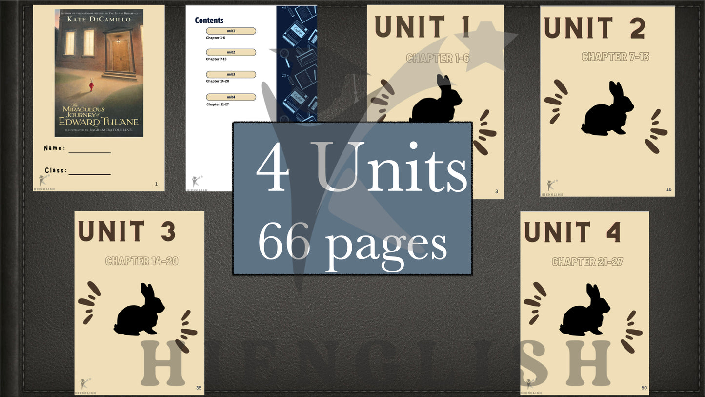 The Miraculous Journey of Edward Tulane Novel Study